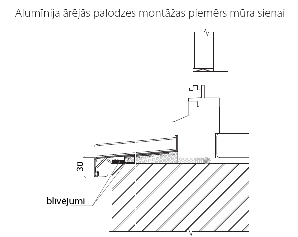 Alumīnija palodze 100